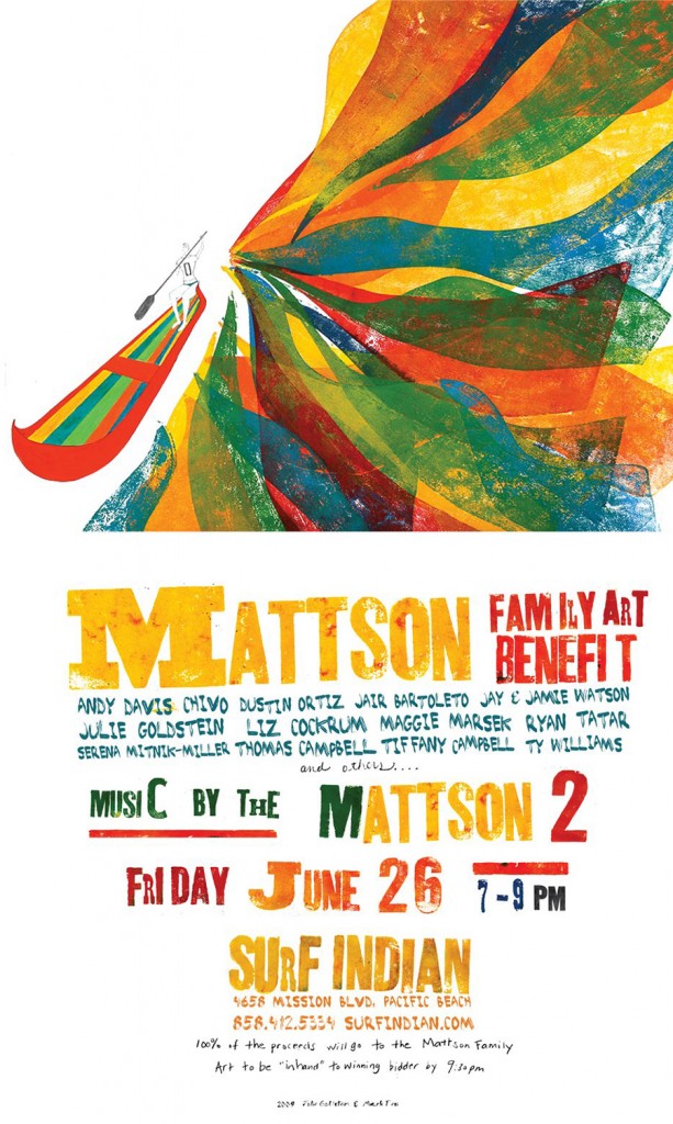 Mattson Family Art Benefit Poster Mattson Family Art Benefit Poster