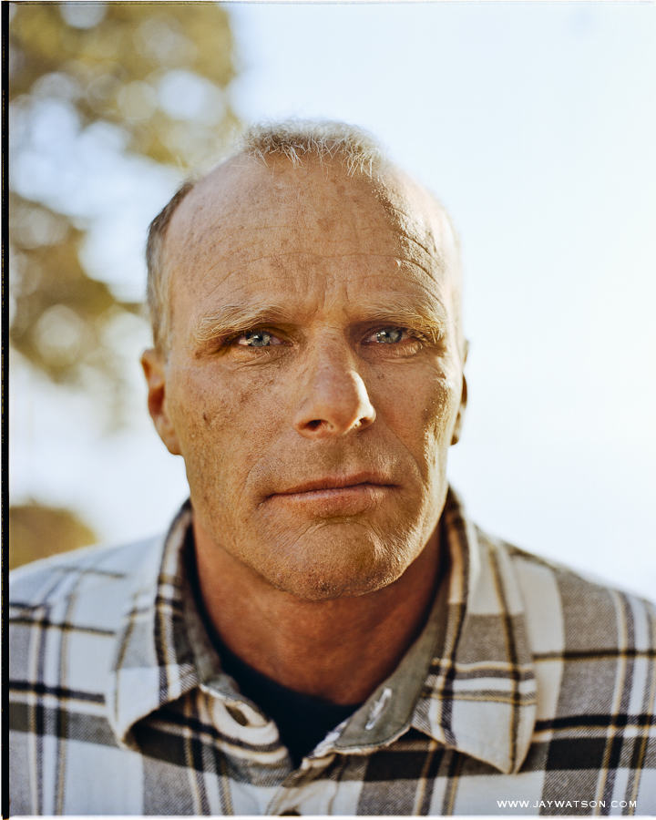 Portrait of surfer Richard Schmidt, Santa Cruz, CA