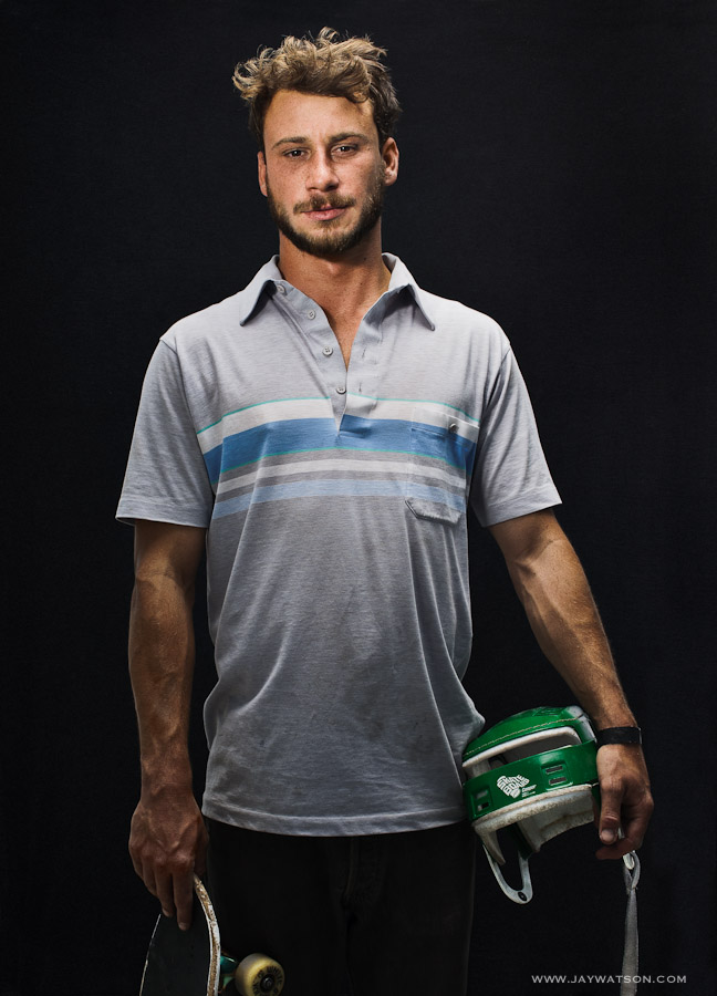 Portrait of skater Roger Mihalko